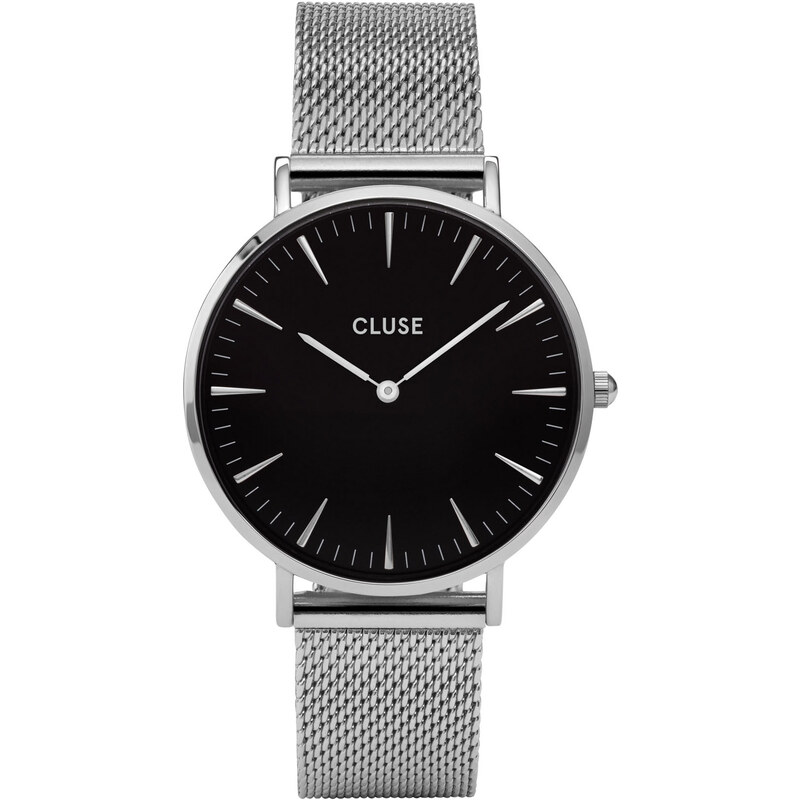 Cluse La Bohème Mesh Silver/Black Uhr CL18106