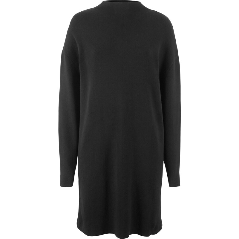bpc bonprix collection Strick-Kleid mit Stehkragen langarm in schwarz von bonprix
