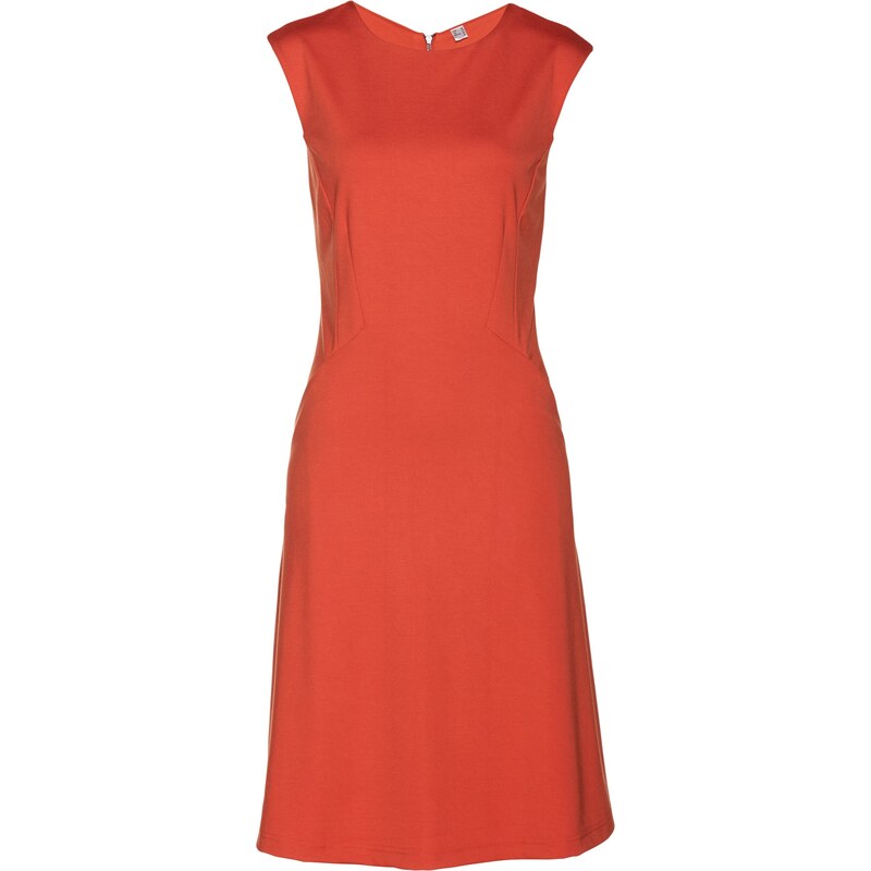 bpc selection premium Punto-Kleid ohne Ärmel in orange von bonprix