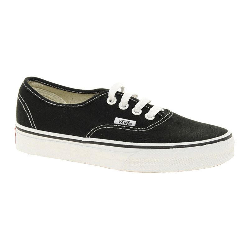 Vans Authentic Classic Black and White Lace Up Trainers
