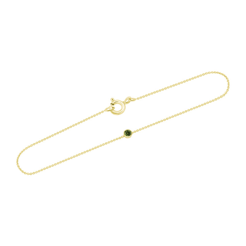 Eppi Goldenes Armband mit grünem Diamant Bonato