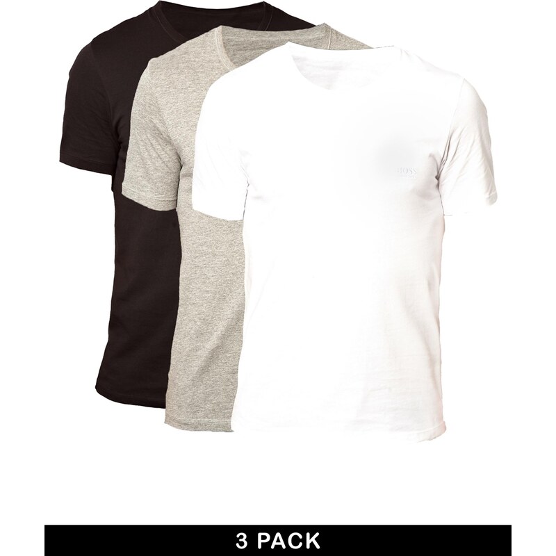 BOSS By Hugo Boss - 3er Pack T-Shirts mit Rundhalsausschnitt in regulärer Passform - Mehrfarbig