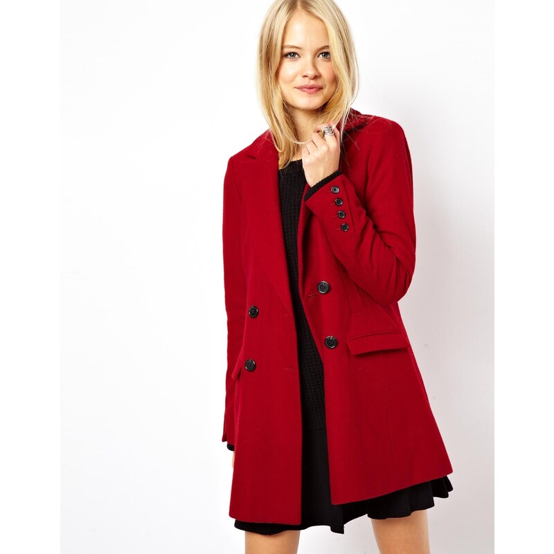 ASOS Longline Double Breasted Coat