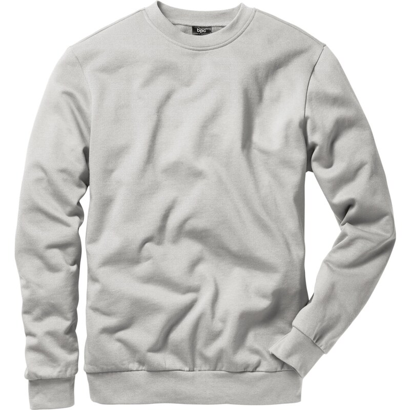 bpc bonprix collection Sweatshirt mit Rundhals-Ausschnitt langarm grau Herren bonprix
