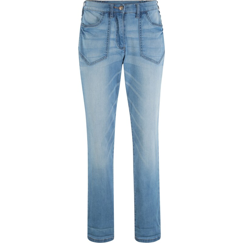 bpc bonprix collection Hoch geschnittene Stretch-Jeans in blau für Damen von bonprix