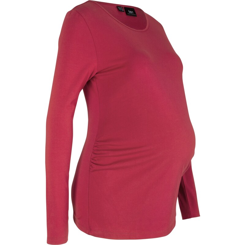bpc bonprix collection Umstandsshirt Langarm Basic in rot für Damen von bonprix