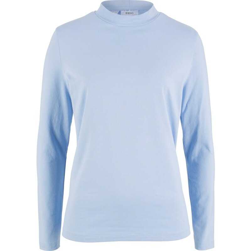 bpc bonprix collection Stehkragen-Shirt langarm in blau für Damen von bonprix