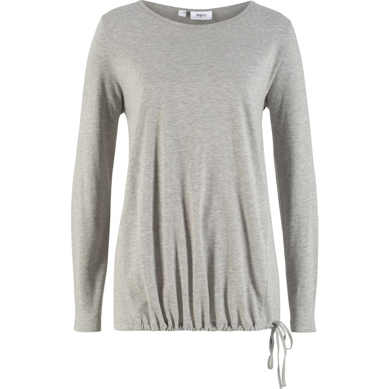 bpc bonprix collection Langarm-Shirt aus Baumwolle in grau für Damen von bonprix