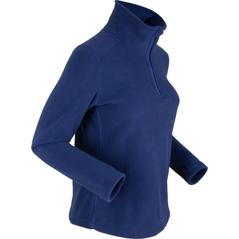bpc bonprix collection Fleeceshirt, langarm in blau für Damen von bonprix