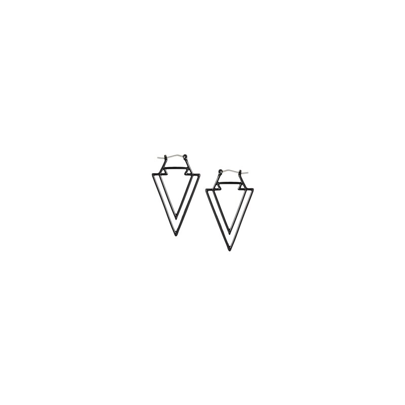 ASOS - Ohrringe mit zwei Dreiecken - Schwarz