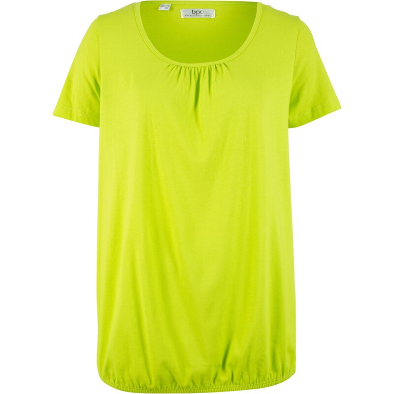 bpc bonprix collection Baumwoll Kurzarm-Shirt in grün für Damen von bonprix