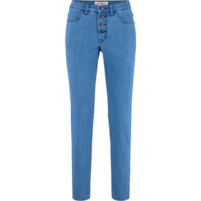 John Baner JEANSWEAR Komfort-Stretch-Jeans Slim Fit in blau für Damen von bonprix