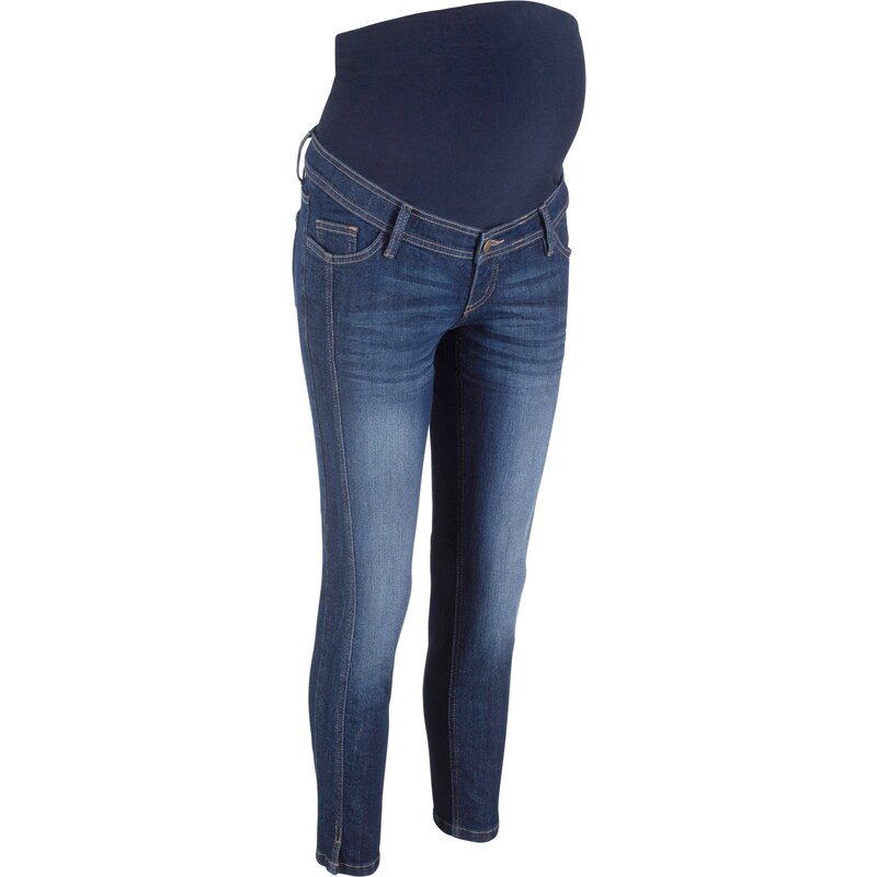 bpc bonprix collection Umstands-Komfort-Jeans, 7/8 STRAIGHT in blau für Damen von bonprix
