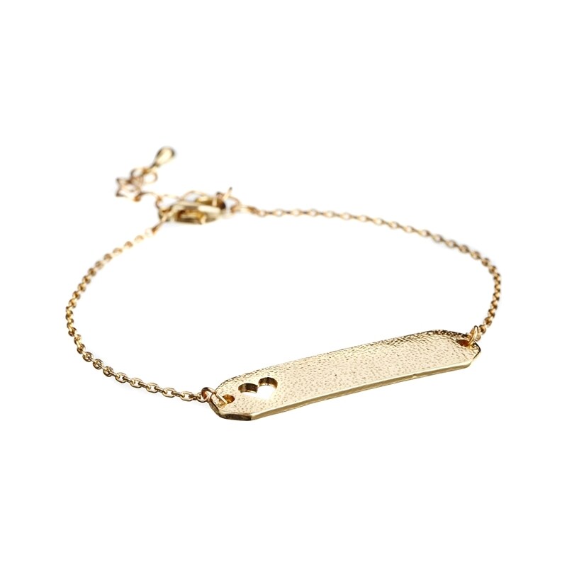 ASOS - Armband mit Herz- und Stabdesign - Gold