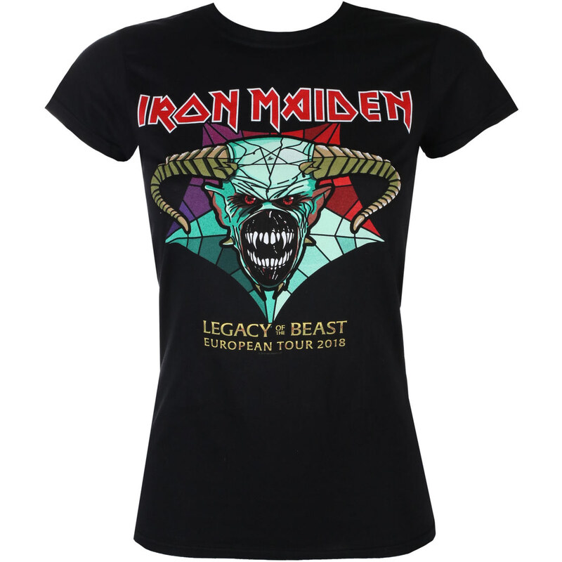 Metal T-Shirt Frauen Iron Maiden - Legacy of the Beast European Tour 2018 - ROCK OFF - IMTEE72LB
