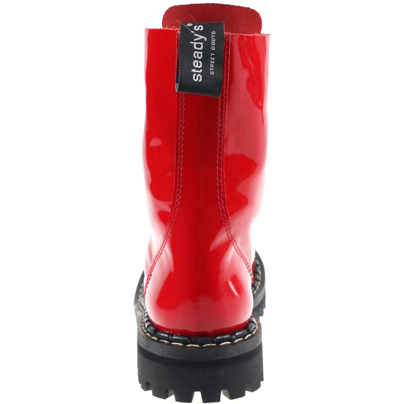 Lederschuhe Unisex - 10 dírkové - STEADY´S - STE/10_glossy red