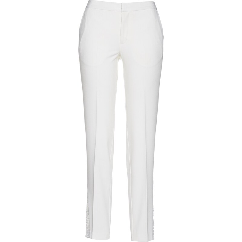bpc selection premium Premium Hose mit Spitze in weiß für Damen von bonprix