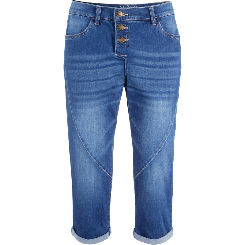 John Baner JEANSWEAR Capri-Stretch-Jeans im Boyfriend-Stil in blau für Damen von bonprix