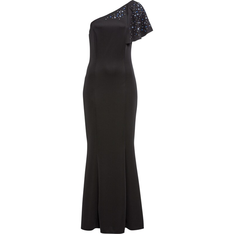 BODYFLIRT boutique One-Shoulder-Kleid ohne Ärmel in schwarz für Damen von bonprix