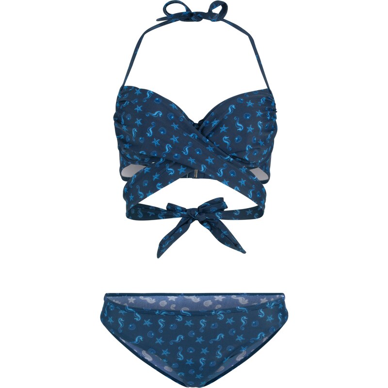 RAINBOW Bügel Bikini (2-tlg. Set) in blau für Damen von bonprix