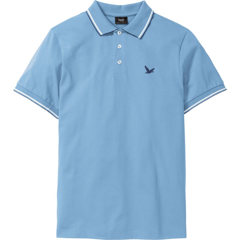 bpc bonprix collection Poloshirt kurzer Arm in blau für Herren von bonprix