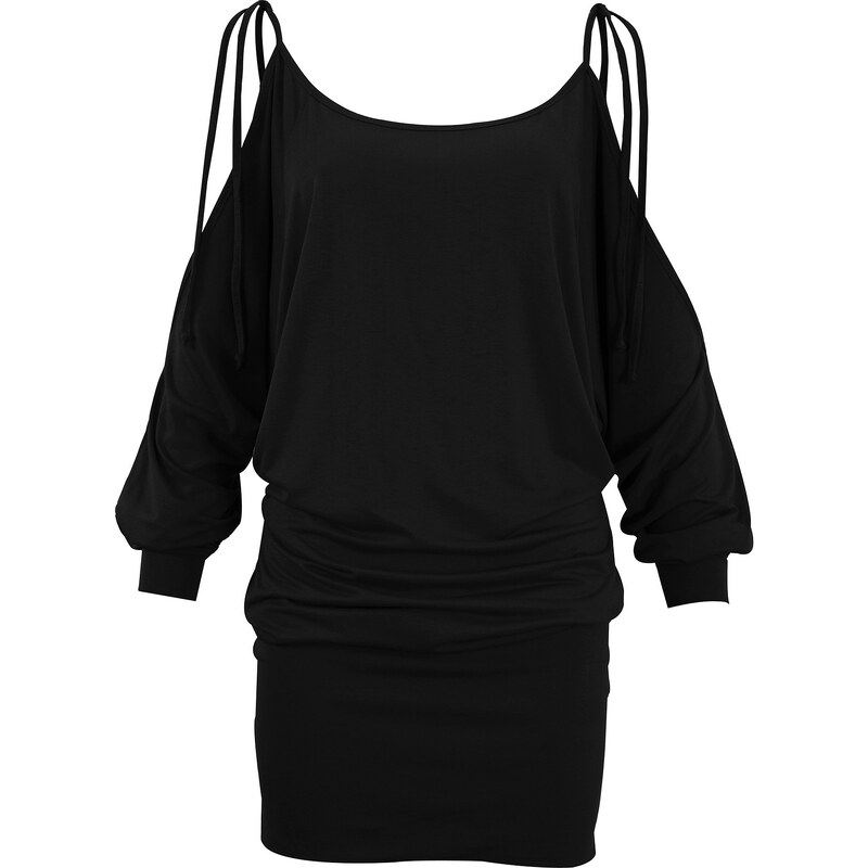 BODYFLIRT boutique Kleid 3/4 Arm figurumspielend in schwarz von bonprix