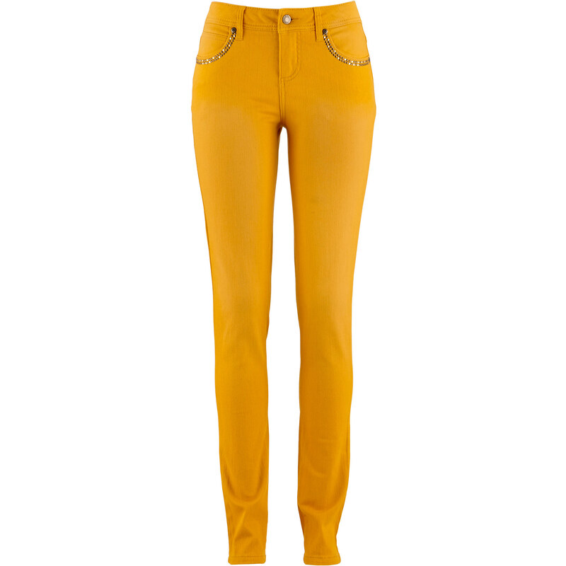 John Baner JEANSWEAR Stretch-Jeans SKINNY in orange für Damen von bonprix