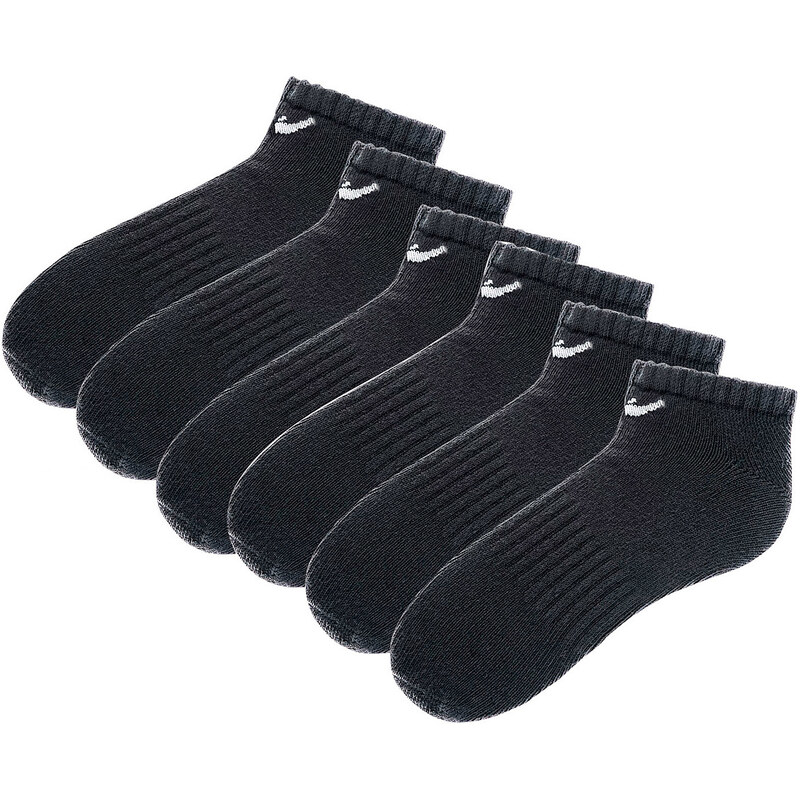 Nike Füßlinge (6er-Pack) in schwarz von bonprix