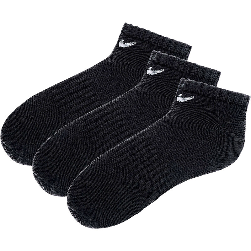 Nike Füßlinge (3er-Pack) in schwarz von bonprix