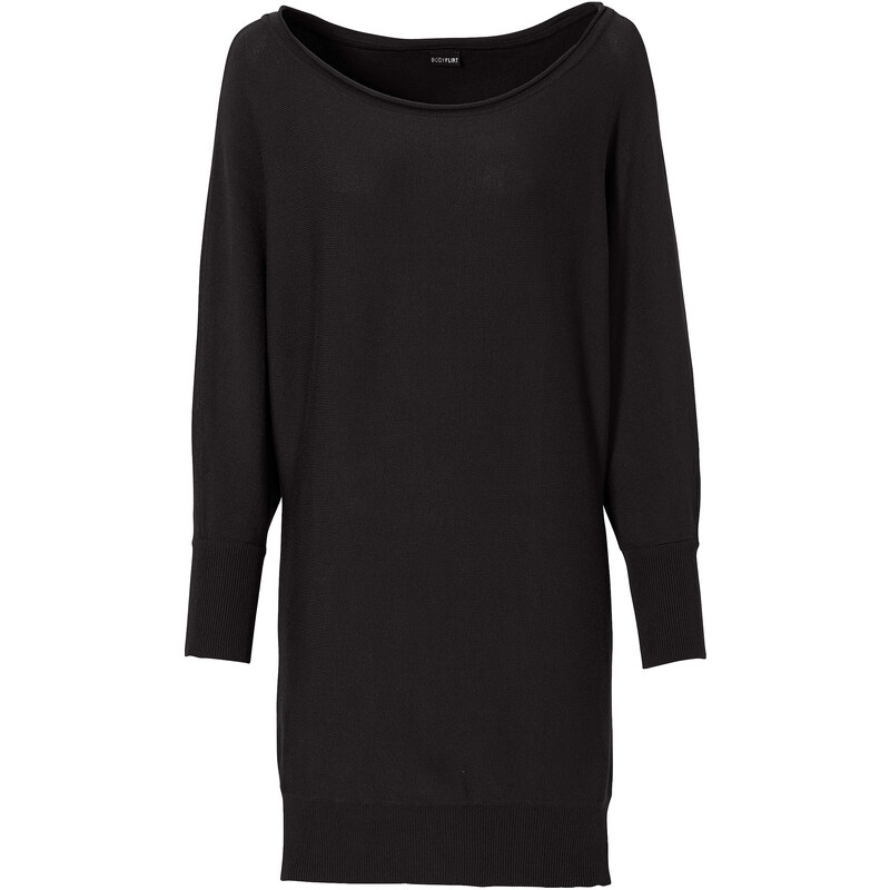 BODYFLIRT Pullover figurbetont in schwarz (Rundhals) für Damen von bonprix
