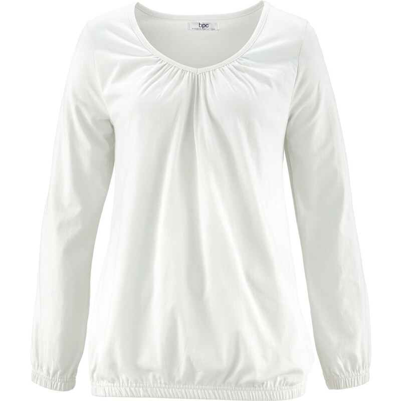 bpc bonprix collection Langarm-Shirt in weiß für Damen von bonprix
