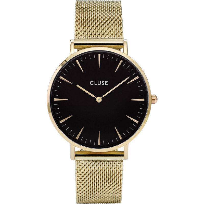 Cluse La Bohème Mesh Gold/Black Armbanduhr CL18110
