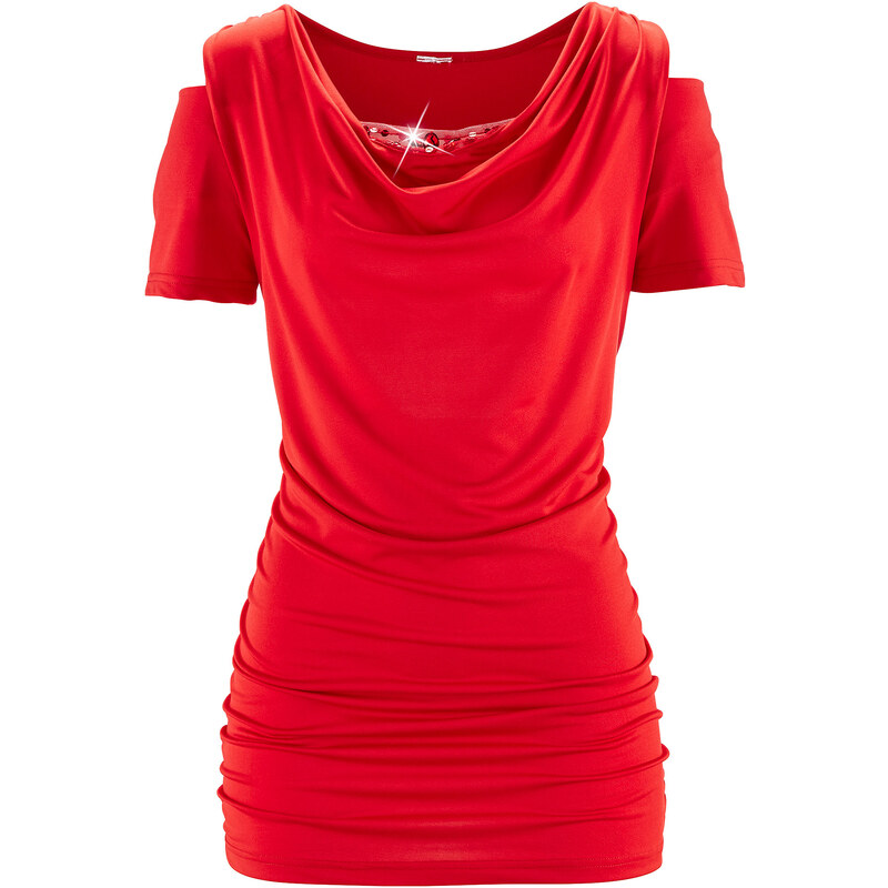 bpc selection Shirt, Kurzarm in rot für Damen von bonprix