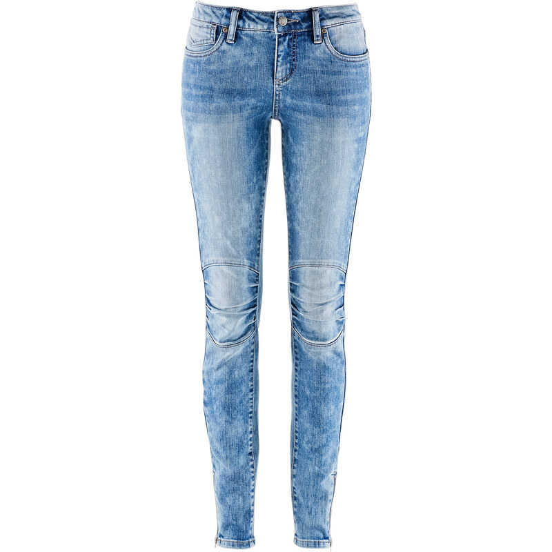 John Baner JEANSWEAR Stretch-Biker-Jeans, SKINNY, Normal in blau für Damen von bonprix