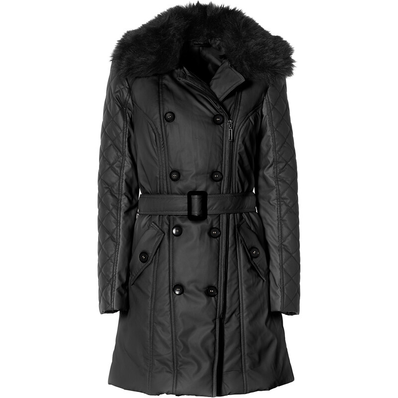 RAINBOW Mantel langarm figurbetont in schwarz für Damen von bonprix