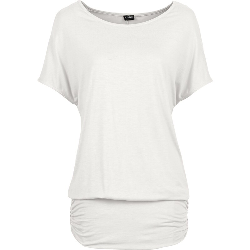BODYFLIRT Shirt kurzer Arm weiß (Rundhals) Damen bonprix