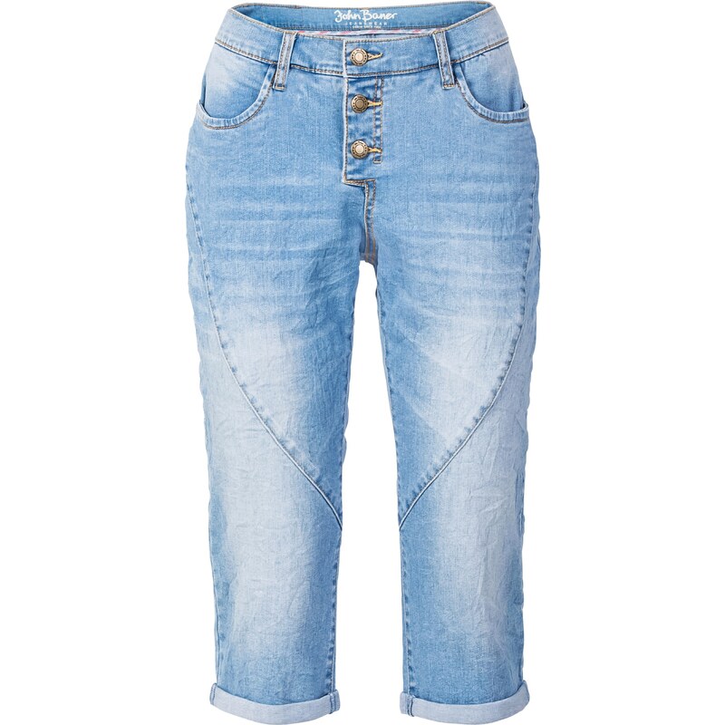 John Baner JEANSWEAR Capri-Stretch-Jeans im Boyfriend-Stil in blau für Damen von bonprix