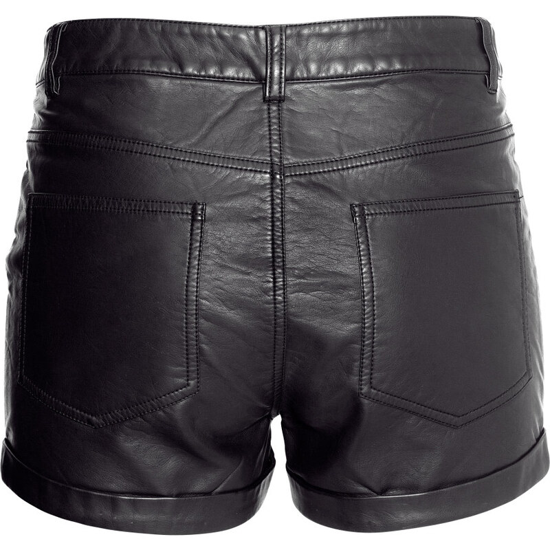 H&M Shorts in Lederoptik