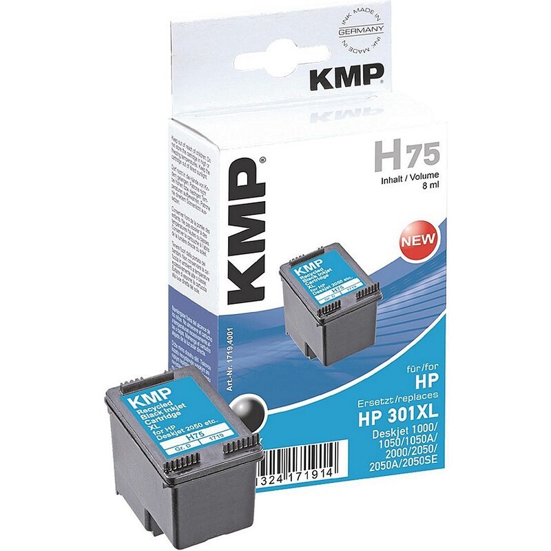 KMP Tintenpatrone ersetzt HP »CH563EE« Nr. 301XL