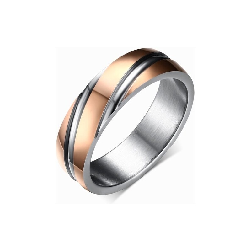 IZMAEL Ring Twist - Golden/Rosa/49mm KP4903