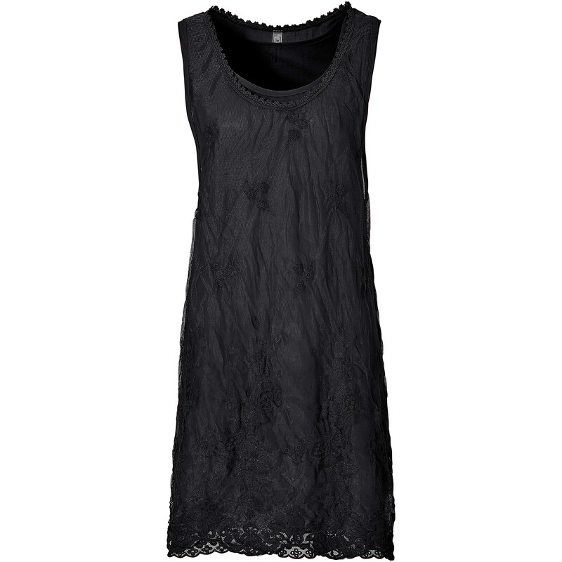 RAINBOW Kleid ohne Ärmel in schwarz (Rundhals) von bonprix