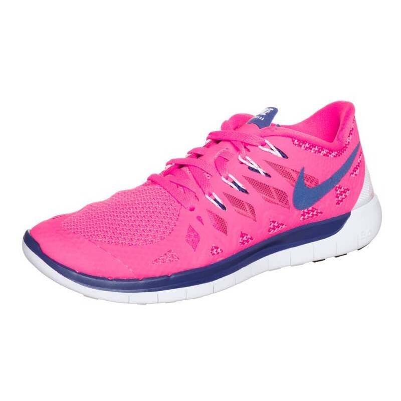 Nike Performance FREE 5.0 Laufschuh Leichtigkeit hyper pink/dep royal blue/white