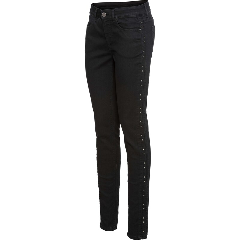 BODYFLIRT Jeans mit Nieten in schwarz für Damen von bonprix