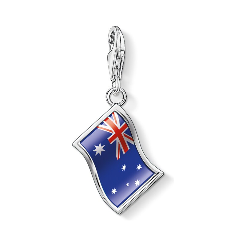 Thomas Sabo Charm-Anhänger Flagge Australien anthrazit 1145-603-1