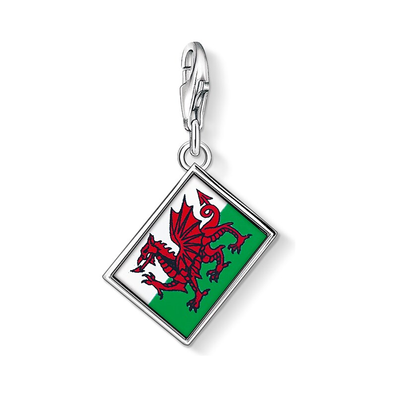Thomas Sabo Charm-Anhänger Flagge Wales braun-glänzend 1083-007-6