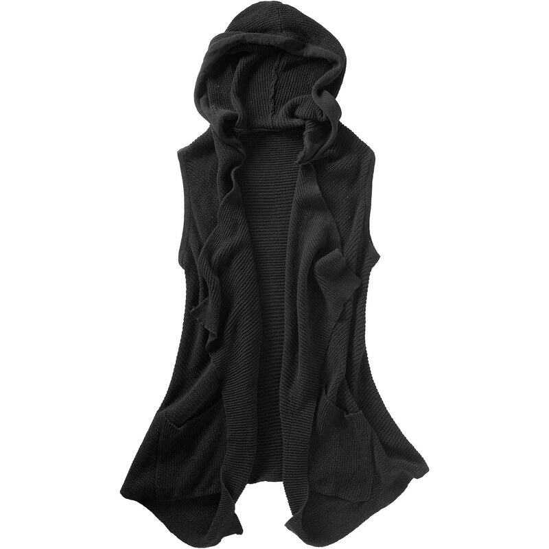 RAINBOW Strickweste in schwarz für Damen von bonprix