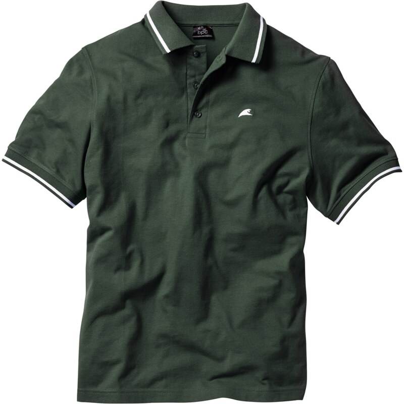 bpc bonprix collection Poloshirt kurzer Arm in grün für Herren von bonprix
