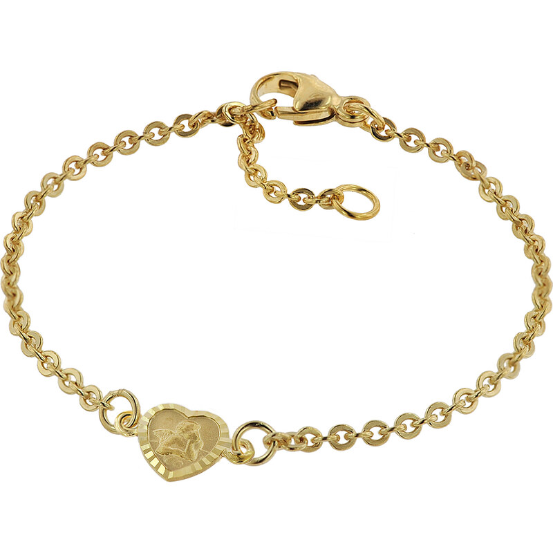 trendor Armband für Babys 333 Gold/8 Kt mit Engel-Plakette 14 cm 75091