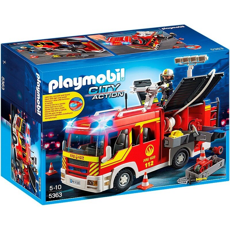 Playmobil® Löschgruppenfahrzeug mit Licht und Sound (5363), City Action