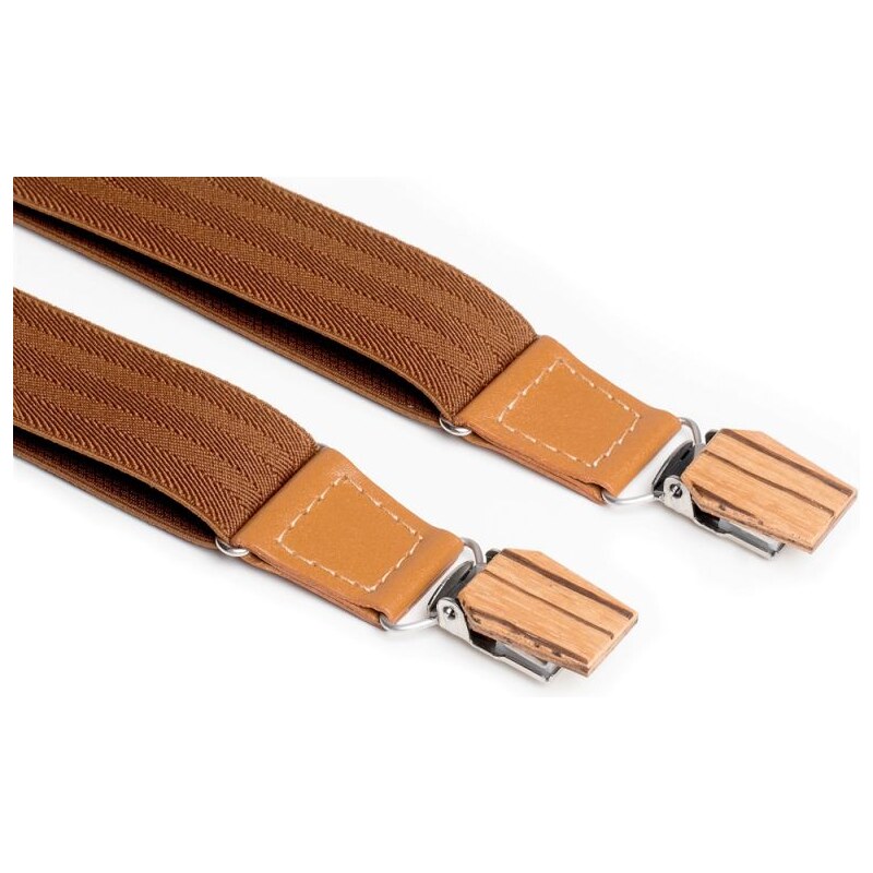 BeWooden Cognac Suspenders